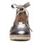 Vionic Kaitlyn Women's Wedge Orthotic Sandal - Pewter Metallic - 6 front view