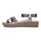 Vionic Kayan Women's Platform Sandal - Pewter Metallic - 2 left view