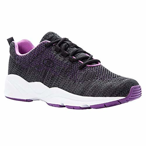 Propet Stability Fly Women's Active Orthopedic Shoe - Black/Berry