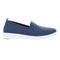 Propet Women's TravelFit Slip-On Casual Shoes - Navy/Grey - Outer Side