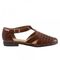 Trotters Leatha Open Weave - Brown - outside
