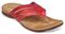 Spenco Triple Strap Women's Comfort Sandal - Red/Rose - Profile main