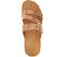 Vionic Skylar - Women's Adjustable Slide Orthotic Sandal - Gold Cork