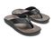 Olukai Nui Men's Leather Beach Sandals - Dk Shadow/Charcoal - Pair