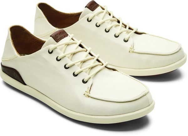 Olukai Manoa Men's Sneakers - Off White/Toffee - Pair