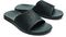 Olukai Alania Men's Leather Slide Sandals - Black/Dk Shadow - Pair