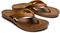 Olukai Kaekae Women's Leather Beach Sandals - Sahara/Bubbly - Pair