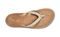 Olukai Kaekae Women's Leather Beach Sandals - Tapa/Gold - Top