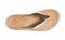 Olukai Kaekae Women's Leather Beach Sandals - Wind Grey/Golden Sand - Top
