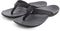 SOLE Men's Balboa Supportive Flip Flop Sandal - Black/Dark Grey - Alt-front