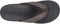 SOLE Men's Baja Orthotic Flip Sandal - Dark Brown - Top