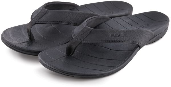 SOLE Men's Baja Orthotic Flip Sandal - Black - Alt-front