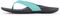 SOLE Women's Baja Orthotic Flip Flop Sandal - Teal - Lateral