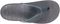 SOLE Women's Baja Orthotic Flip Flop Sandal - Dark Grey - Top
