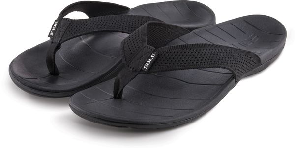 SOLE Men's Costa Comfort Flip Flop Sandal - Black - Alt-front