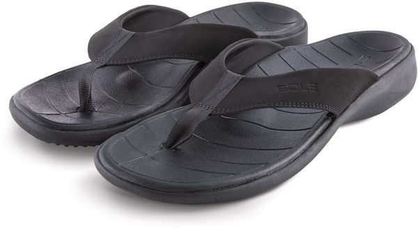 SOLE Men's Catalina Sport Flip - Black - Alt-front