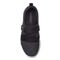 Vionic Aimmy Adjustable Strap Slip-on Sneaker - Black - 3 top view