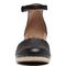 Vionic Anna Closed Toe Wedge Sandal - Black - 6 front view