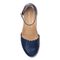 Vionic Anna Closed Toe Wedge Sandal - Navy - 3 top view