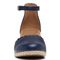 Vionic Anna Closed Toe Wedge Sandal - Navy - 6 front view