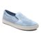 Vionic Avery Pro Orthotic Support Women's Shoe For Nurses - Slip Resistant - Light Blue Suede 1 profile view