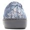 Vionic Avery Pro Orthotic Support Women's Shoe For Nurses - Slip Resistant - Blue Metallic 5 back view