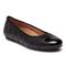 Vionic Desiree Women's Quilted Flat Supportive Dress Shoe - Black - 1 profile view