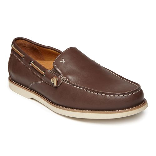 Vionic Greyson Men's Slip On Shoe With Arch Support - Chocolate - 1 profile view