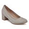 Vionic Natalie Women's Block Heel Casual Shoe - Slate Grey - 1 profile view