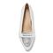 Vionic Savannah Women's Casual Shoe - White And Silver Metallic - 3 top view