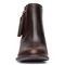 Vionic Madeline Women's Ankle Boot - Chocolate Leather - 6 front view
