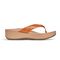 Vionic Pilar Women's Toe Post Platform Sandal - Brown Woven - 4 right view