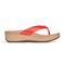 Vionic Pilar Women's Toe Post Platform Sandal - Cherry Woven - 4 right view