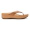 Vionic Pilar Women's Toe Post Platform Sandal - Saddle Leather - 4 right view