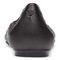 Vionic Robyn Women's Comfort Flat - Black Leather - 5 back view
