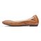 Vionic Robyn Women's Comfort Flat - Toffee Leather - 2 left view