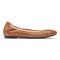 Vionic Robyn Women's Comfort Flat - Toffee Leather - 4 right view