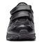 Vionic Tabi Women's Orthotic Walking Shoe - Strap Closure - Black Leather - 6 front view