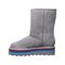 Bearpaw Retro Elle Short Women's Winter Boot -  2486w Gray Fog alt2 zoom