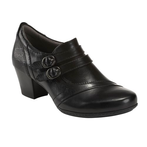 Earth Shoes Calgary Toronto Women's Slip On Comfort Shoe - Black - Profile