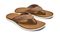 Olukai Hawaiiloa Kia Ihu Men's Leather Beach Sandals - Fox / Golden Sand - Pair