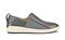 Olukai Malua Women's Water Proof Leather Slip On Shoes - Charcoal / Off White - Side