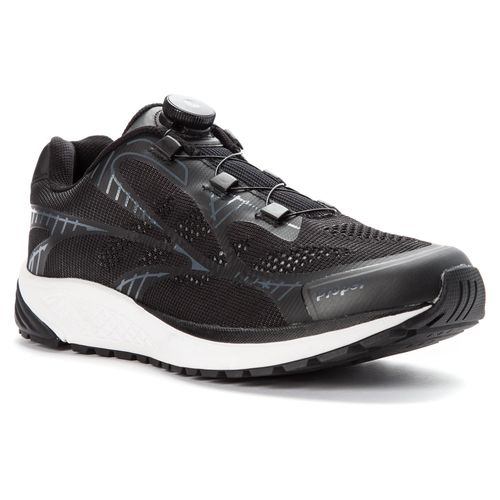 Propet Propet One Reel Fit Men's Athletic Shoes - Black/Dk Grey - Angle