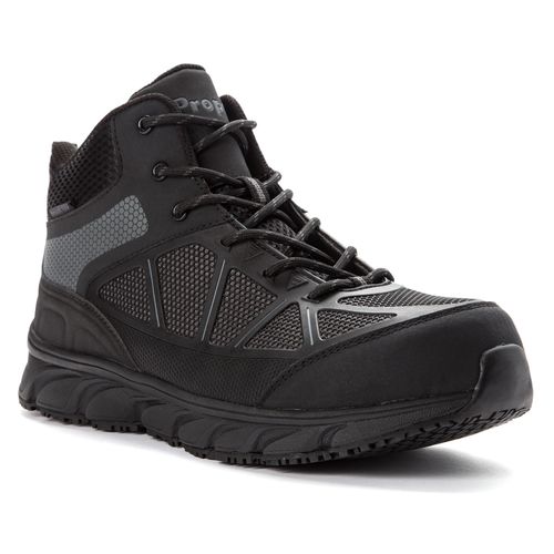 Propet Seeley Hi Men's Lace Up Boots - Dark Grey/Black - Angle