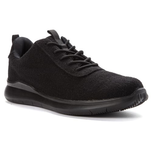Propet Vance Men's Lace Up Fashion Sneakers - Black - Angle