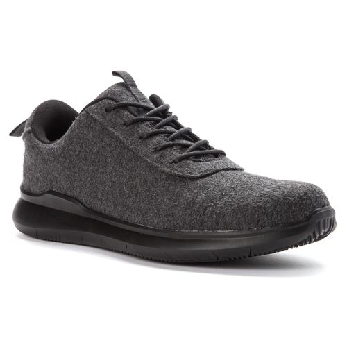 Propet Vance Men's Lace Up Fashion Sneakers - Grey - Angle