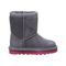 Bearpaw Elle Toddler Zipper Boot  903 - Charcoal/pomberry - Side View