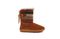 Pendleton Women's Hacienda Slipper Boot Suede Wool Bootie - Caramel Cafe - Lateral Side