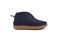 Pendleton Women's Mountain Mid Wool Slipper Bootie Washable Wool - Navy Heather - Lateral Side