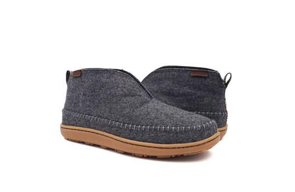 Pendleton Men's Mountain Mid M Wool Slipper Boot - Gray Heather - Pair
